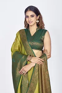 Beautiful  Polyester  Jacquard Saree with Blouse Piece For Women-thumb2