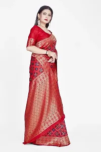 Beautiful  Art Silk  Jacquard Saree with Blouse Piece For Women-thumb4