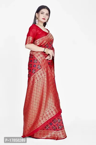 Beautiful  Art Silk  Jacquard Saree with Blouse Piece For Women-thumb5