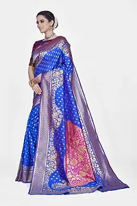 Beautiful  Art Silk  Jacquard Saree with Blouse Piece For Women-thumb3