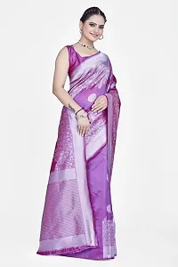 Beautiful  Art Silk  Jacquard Saree with Blouse Piece For Women-thumb4