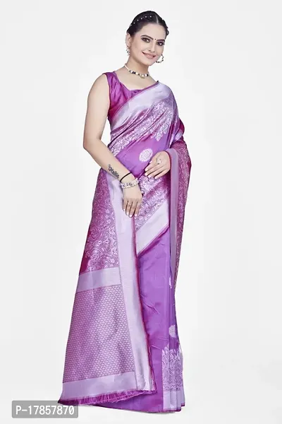 Beautiful  Art Silk  Jacquard Saree with Blouse Piece For Women-thumb5