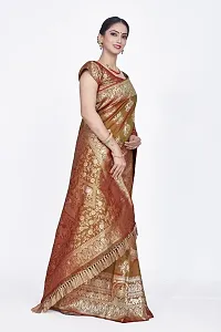 Beautiful  Art Silk  Jacquard Saree with Blouse Piece For Women-thumb4