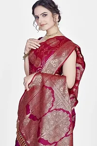 Beautiful  Art Silk  Jacquard Saree with Blouse Piece For Women-thumb2