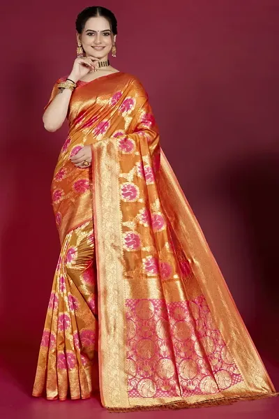 Elegant Organza Saree with Blouse piece 