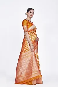 Beautiful  Art Silk  Jacquard Saree with Blouse Piece For Women-thumb2