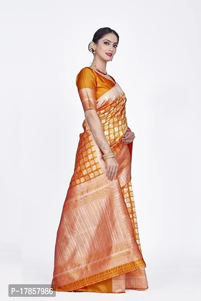 Beautiful  Art Silk  Jacquard Saree with Blouse Piece For Women-thumb3