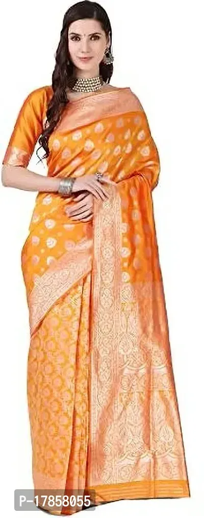 Beautiful  Art Silk  Jacquard Saree with Blouse Piece For Women