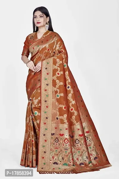 Beautiful  Polyester  Jacquard Saree with Blouse Piece For Women