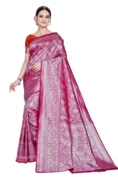 ART SILK WOVEN MANDAKINI SAREE WITH BLOUSE PIECE