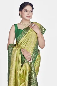 Beautiful  Art Silk  Jacquard Saree with Blouse Piece For Women-thumb2