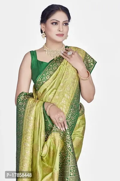 Beautiful  Art Silk  Jacquard Saree with Blouse Piece For Women-thumb3