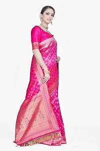 Beautiful  Art Silk  Jacquard Saree with Blouse Piece For Women-thumb4