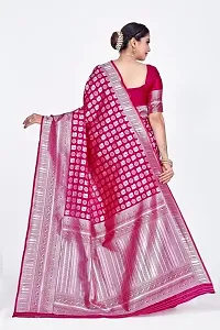 Stylish Stunning Parrot Design Banarasi Silk Zari Work Saree-thumb1