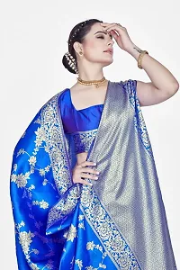 Beautiful  Art Silk  Jacquard Saree with Blouse Piece For Women-thumb2