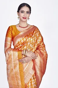 Beautiful  Art Silk  Jacquard Saree with Blouse Piece For Women-thumb4