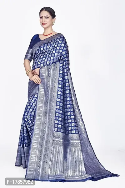 Beautiful  Art Silk  Jacquard Saree with Blouse Piece For Women-thumb4