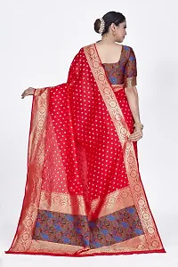 Beautiful  Art Silk  Jacquard Saree with Blouse Piece For Women-thumb1