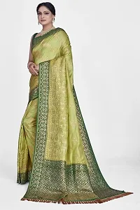 Beautiful  Art Silk  Jacquard Saree with Blouse Piece For Women-thumb4