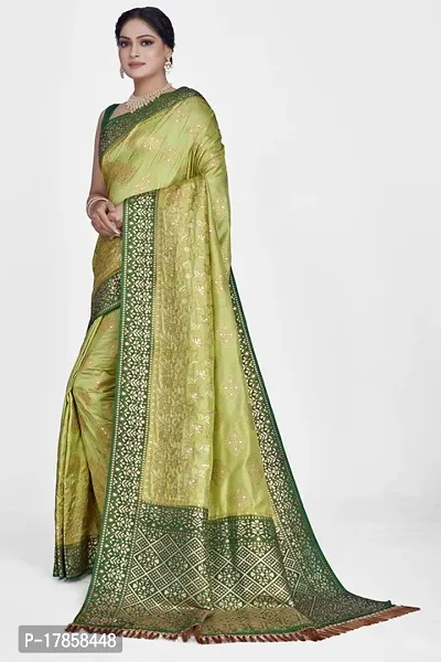 Beautiful  Art Silk  Jacquard Saree with Blouse Piece For Women-thumb5