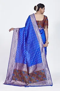 Beautiful  Art Silk  Jacquard Saree with Blouse Piece For Women-thumb1