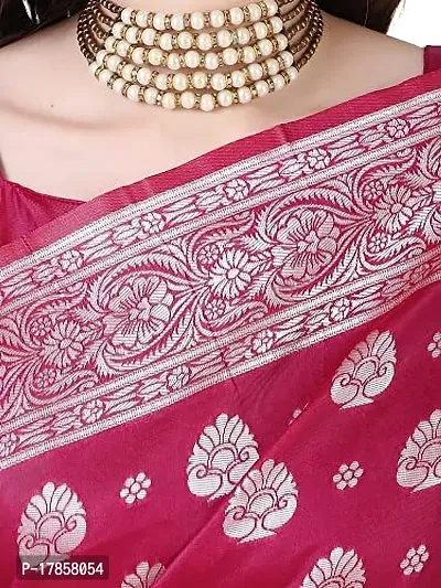 Beautiful  Art Silk  Jacquard Saree with Blouse Piece For Women-thumb4