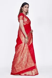 Beautiful  Art Silk  Jacquard Saree with Blouse Piece For Women-thumb4