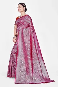 Stylish Art Silk Banarasi Saree With Unstitched Blouse-thumb4