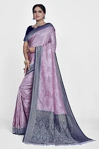 Beautiful  Art Silk  Jacquard Saree with Blouse Piece For Women-thumb4