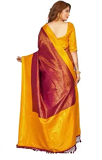 Beautiful  Art Silk  Jacquard Saree with Blouse Piece For Women-thumb1