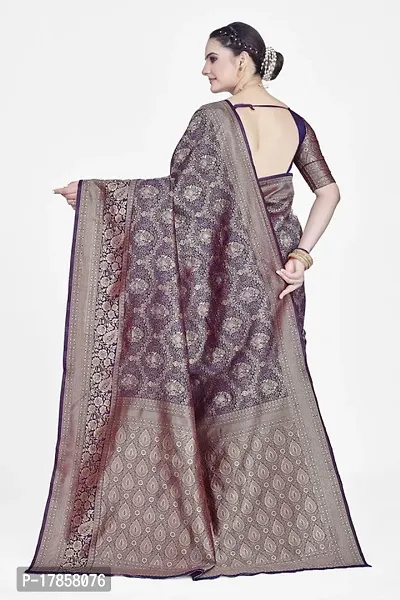 Beautiful  Art Silk  Jacquard Saree with Blouse Piece For Women-thumb2