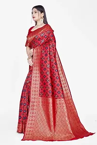 Beautiful  Art Silk  Jacquard Saree with Blouse Piece For Women-thumb3