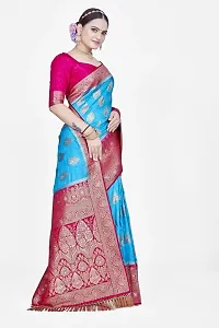 Beautiful  Polyester  Jacquard Saree with Blouse Piece For Women-thumb4