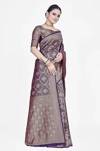 Beautiful  Art Silk  Jacquard Saree with Blouse Piece For Women-thumb4