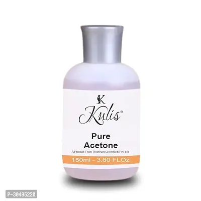 Kulis Nail Polish Remover, 100% Pure Acetone, 150ml Safe and Gentle Cuticle Remover Liquid, Quick and Effective Formula For Natural, Acrylic, and Sculptured Nails-thumb0