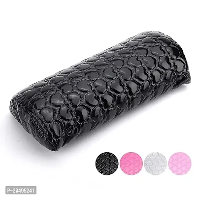 Nail Pillow Hand Rest for Nails, Washable PU Leather Nail Armrest Detachable Manicure Hand Pillow Cushion Nail Art Accessories Tool for Nails Tech (Black)