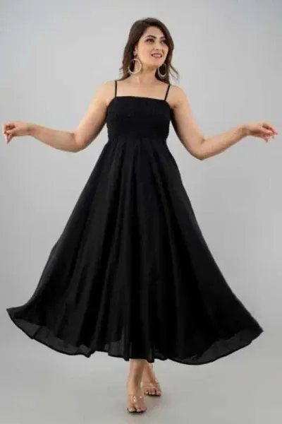 Khatu Black Maxi Dress