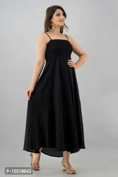 Khatu Black Maxi Dress-thumb3