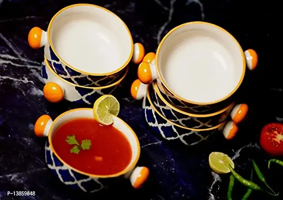 Stylsih Fancy Ceramic Bowls Set Of 6-thumb0