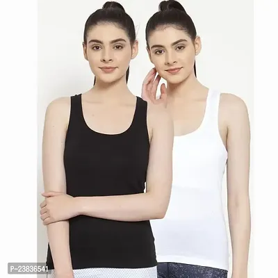 Muhib Women's and Girl's Camisole Tank Top Vest Sando Inner Wear Pack of 2