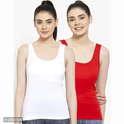 Muhib Women's and Girl's Camisole Tank Top Vest Sando Inner Wear Pack of 2