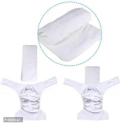 DOMENICO Washable Baby Diaper Premium Cloth Diaper Reusable Diaper, Washable Diaper, Adjustable Size, Waterproof(Assorted Color)-thumb4