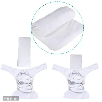DOMENICO Washable Baby Diaper Premium Cloth Diaper Reusable, Adjustable Size, Waterproof(Assorted Color)-thumb3