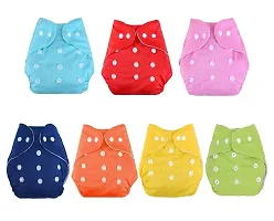 DOMENICO Washable Baby Diaper Premium Cloth Diaper Reusable, Adjustable Size, Waterproof(Assorted Color)-thumb4