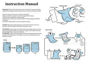 DOMENICO Washable Baby Diaper Premium Cloth Diaper Reusable, Adjustable Size, Waterproof(Assorted Color)-thumb4
