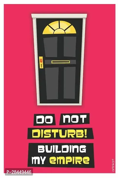 Do Not Disturb Multicolor Wall Posters 18X12