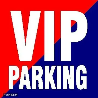 Samritika Ventures Vip Parking Car Safety Vinyl Sticker Blue-Red