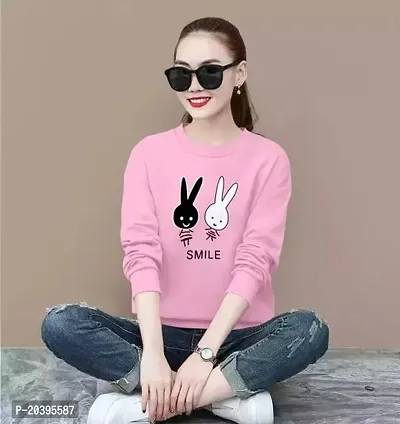 Elegant Pink Cotton Self Pattern Tshirt For Women