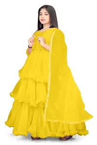 Trendy Girls Ethnic Gowns With Dupatta-thumb3