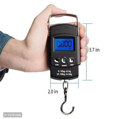 50kg Portable Waterproof Fishing Scale Digital Recharged Hanging